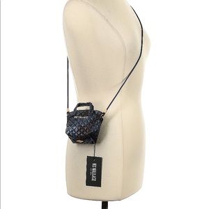 NEW with tags MZ Wallace Tiny Sutton bag, Blue Camo XXS Mini Shoulder Bag